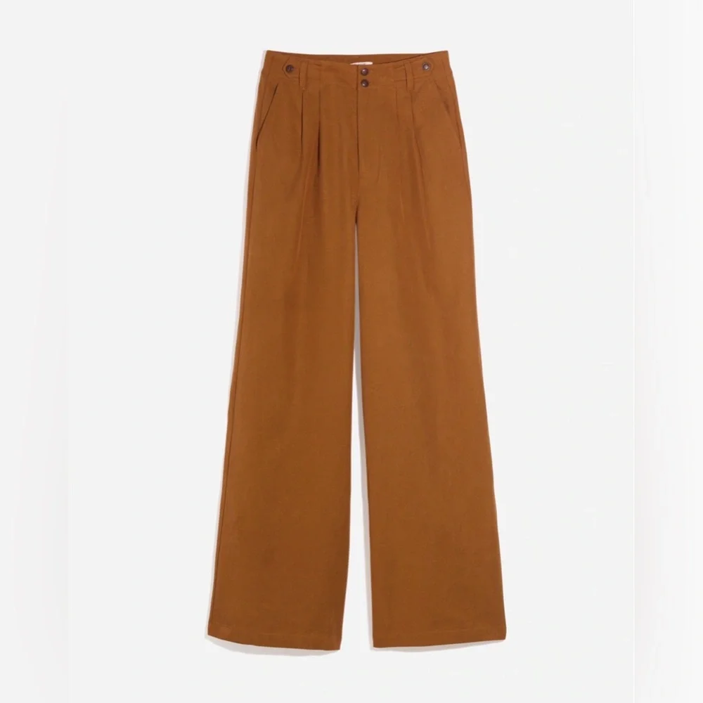 Madewell The Harlow Wide-leg Pant | Color: Acorn | Size 2 - Picture 6 of 12